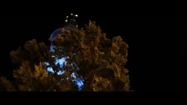 Lighthouse malaga night