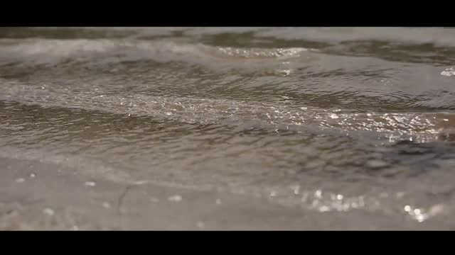Waves lake water