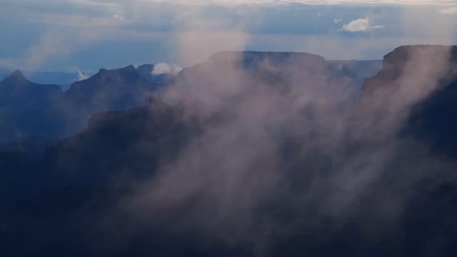 Grand canyon clouds mountains