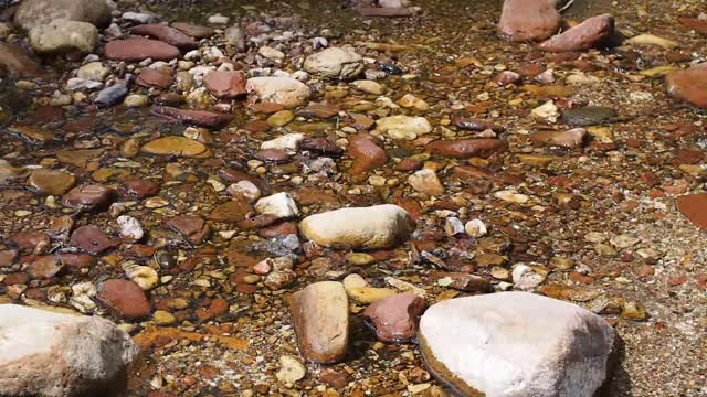 Creek water purling