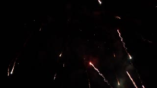 Fireworks explosion celebration