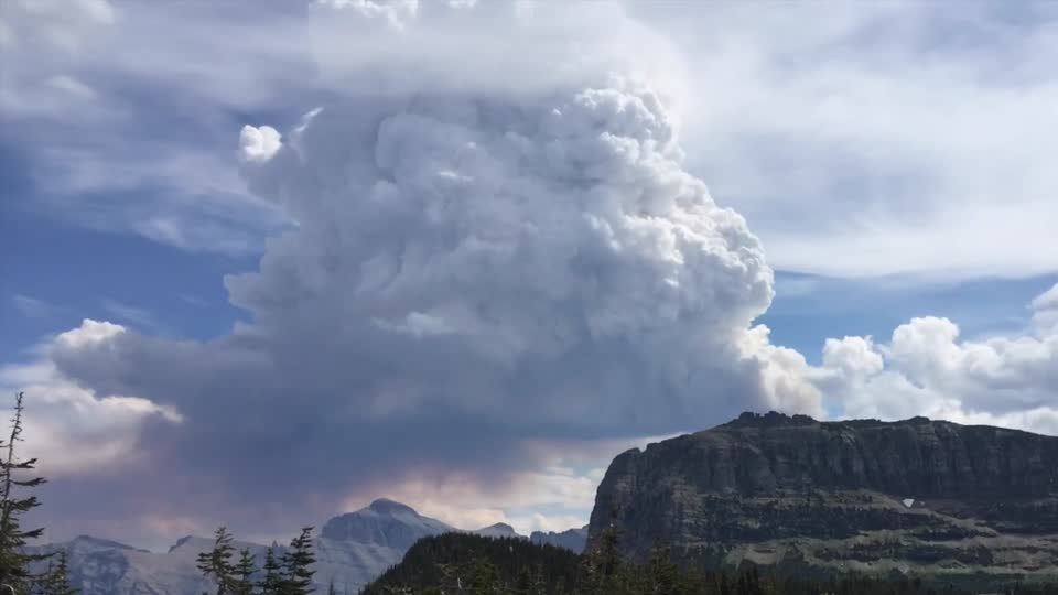 Forest fire mountains natural disaster