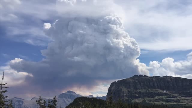 Forest fire mountains natural disaster