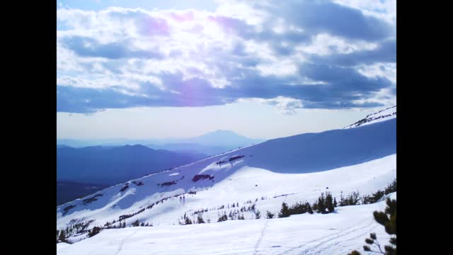 Mt saint helens mountains winter