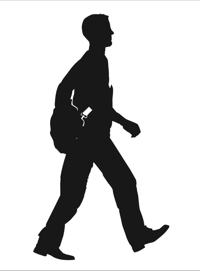 Man hiking casual