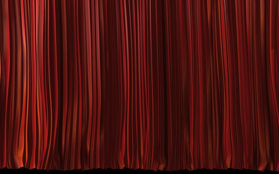 Curtains cinema red