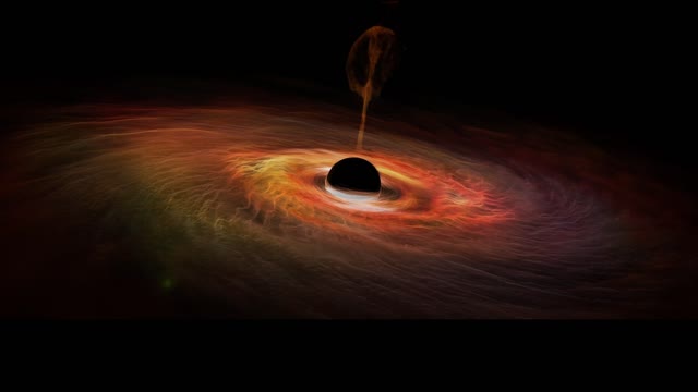 Galaxy black hole planet