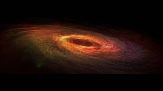 Galaxy black hole spiral