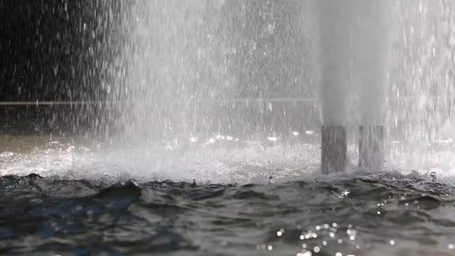 Fountain water splashing