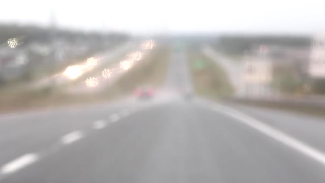 Highway driving blur