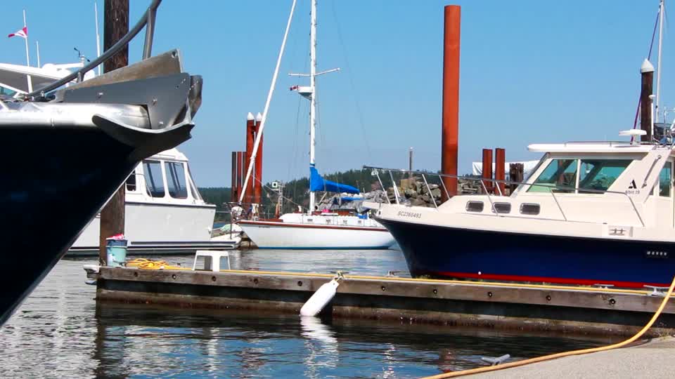 Port sailing boats ships