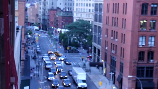 New york taxi cabs street