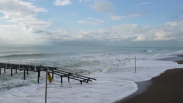 Dock wave storm