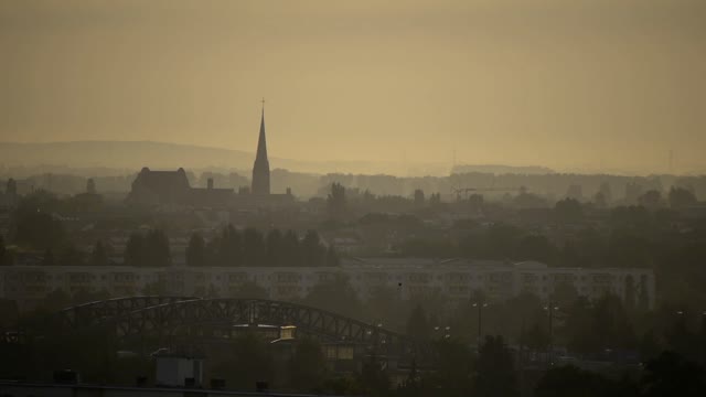Berlin sunrise in the morning