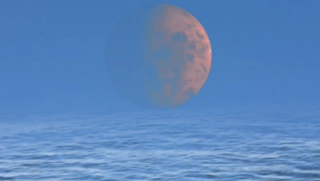 Planet moon water