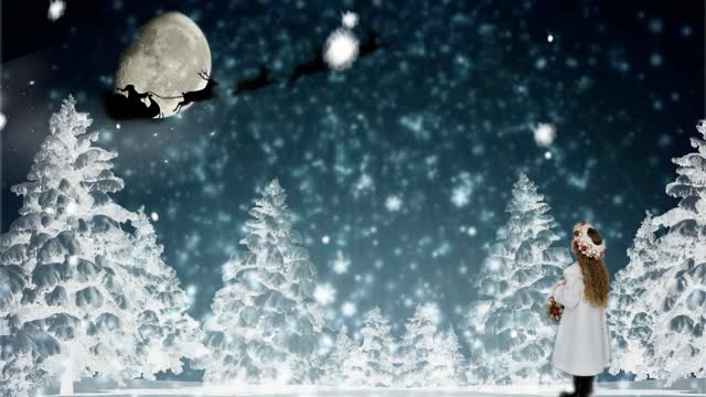Child snow christmas