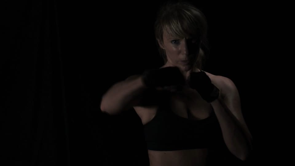 Boxing woman sports