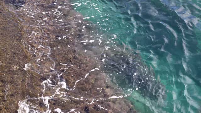 Wave rocks coast