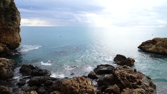 Beach landscape clouds
