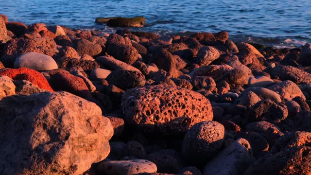 Pebbles beach ocean