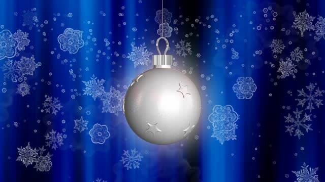 Christmas ornament snow