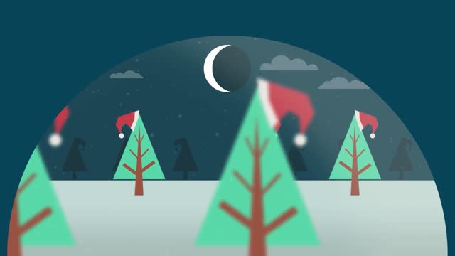 Christmas tree snow