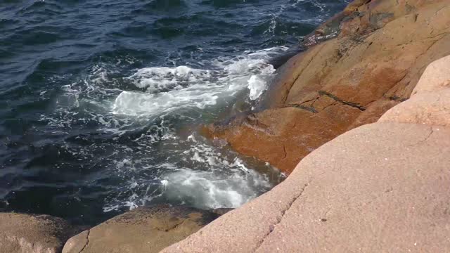 Sweden coast waves
