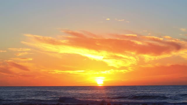Sunset ocean sky