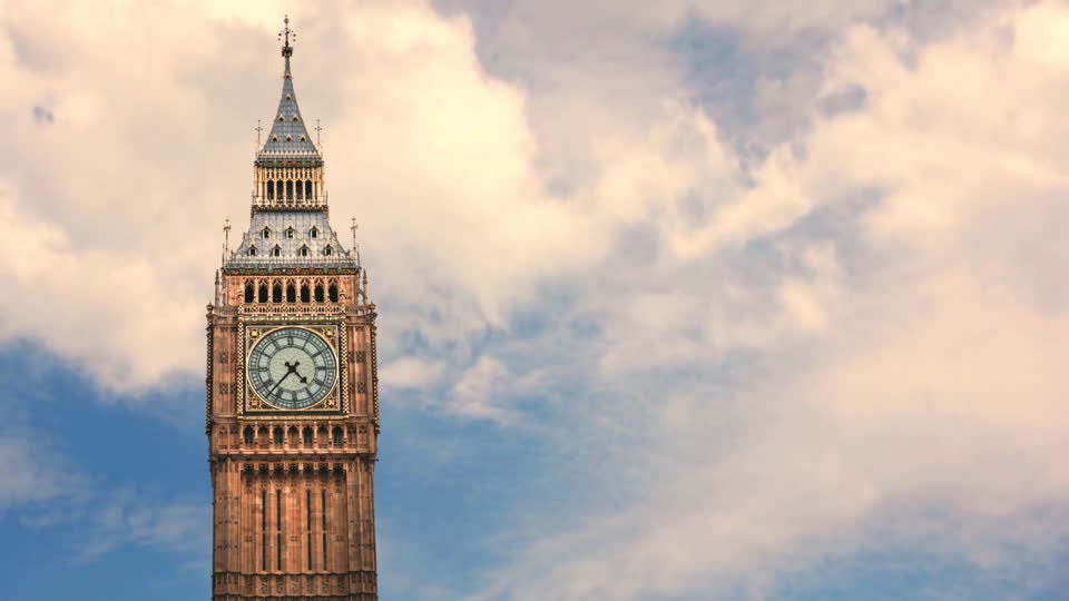 Big ben london clouds