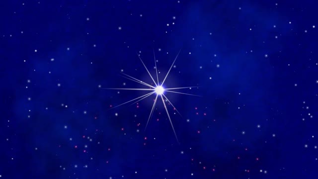 Blue star night