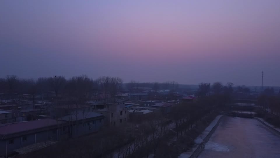 Frozen china river