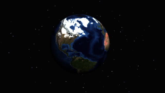 Planet 3d animation space