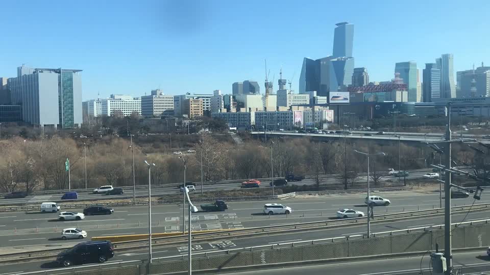 Yeouido road time-lapse