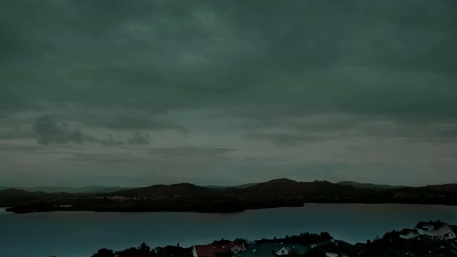 Norway rain landscape