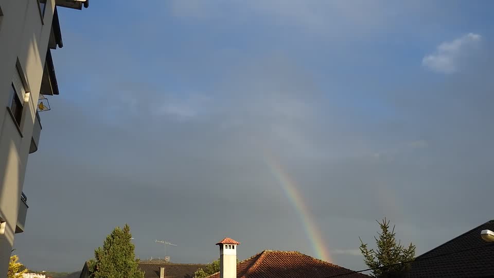 Rainbow clouds nature
