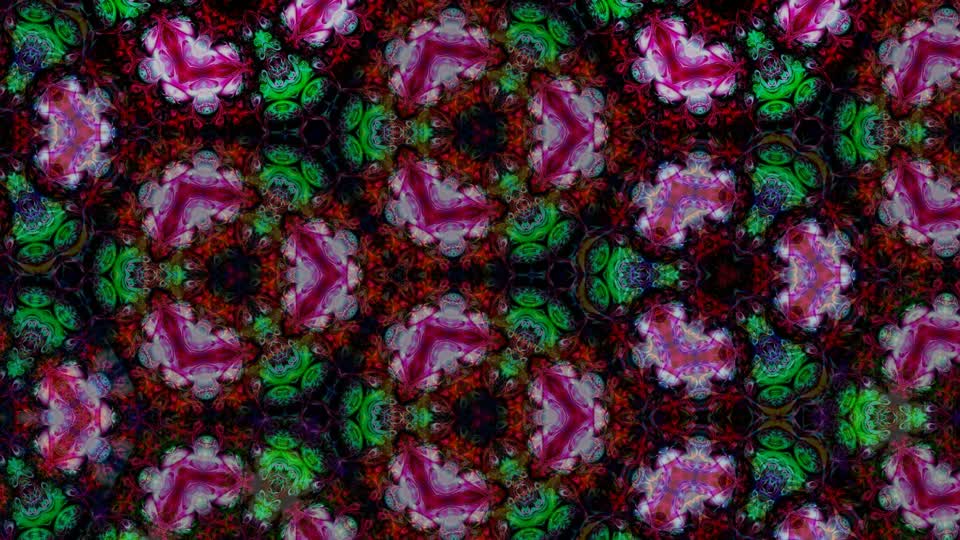 Kaleidoscope art pattern ornament