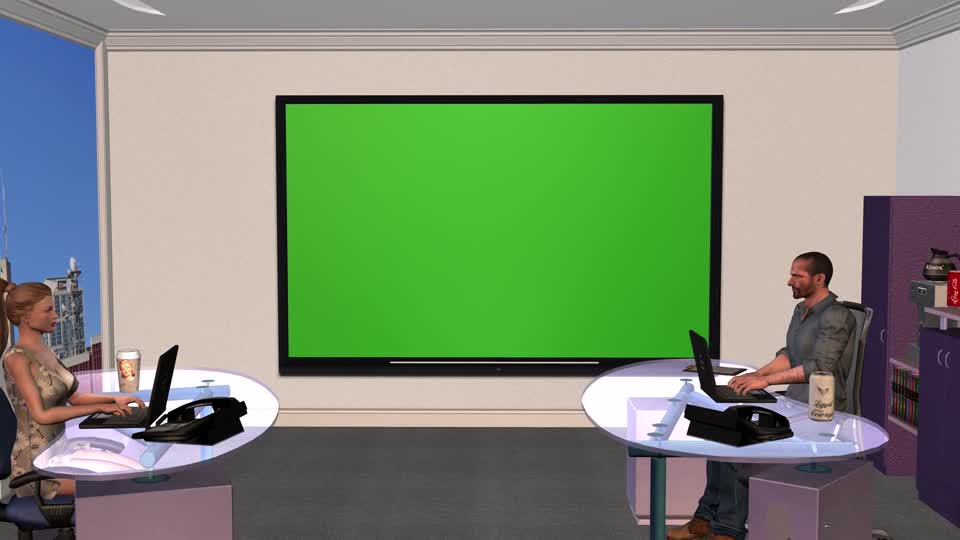 Business office conversation talking