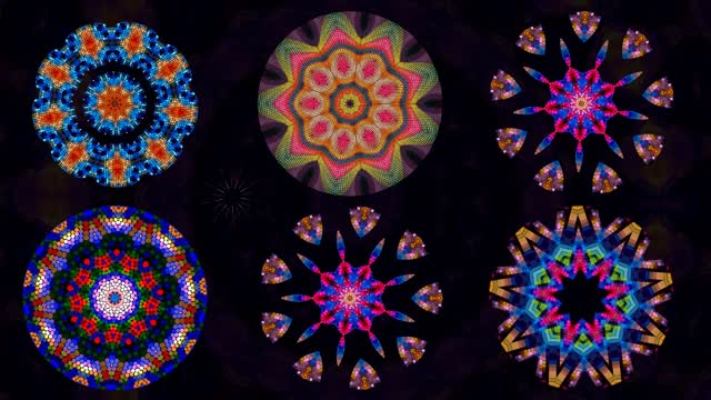 Kaleidoscope art pattern ornament