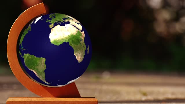 The globe land planet