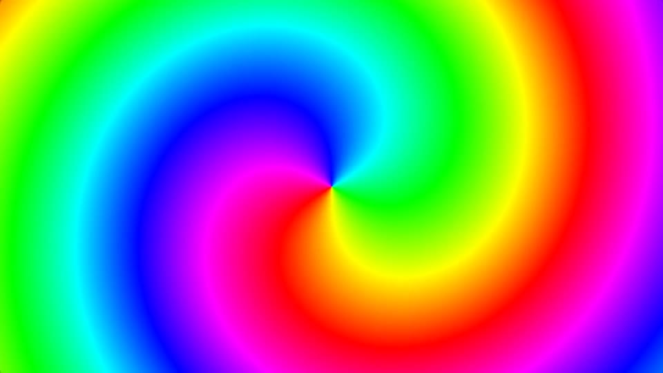Rainbow distorted colors
