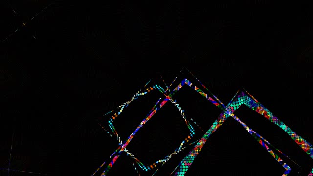 Flying windows kaleidoscope art pattern
