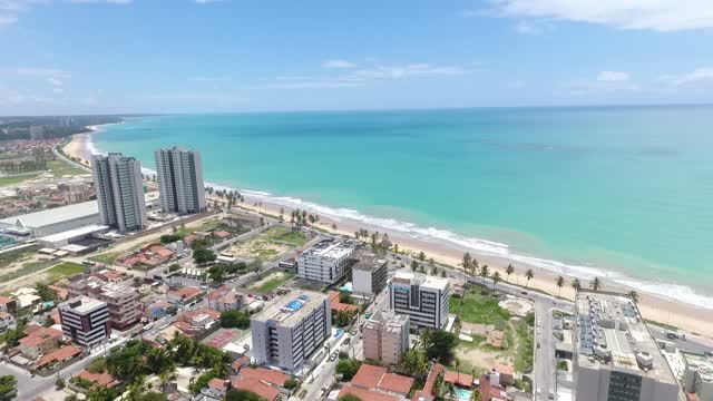 Drone sea beach