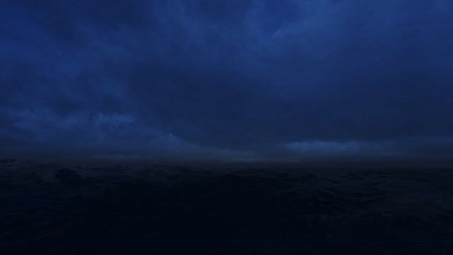 Storm ocean sky