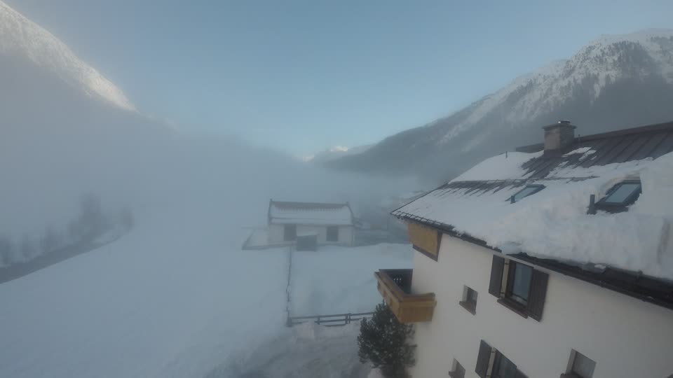 Winter clouds romantic