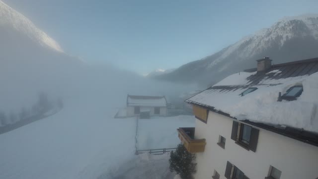 Winter clouds romantic