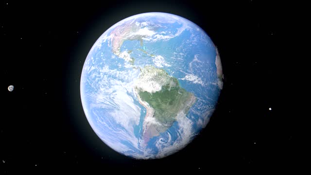 Earth blue planet space
