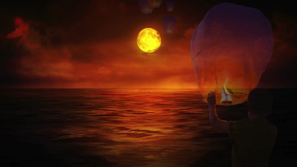 Lanterns kid imagination