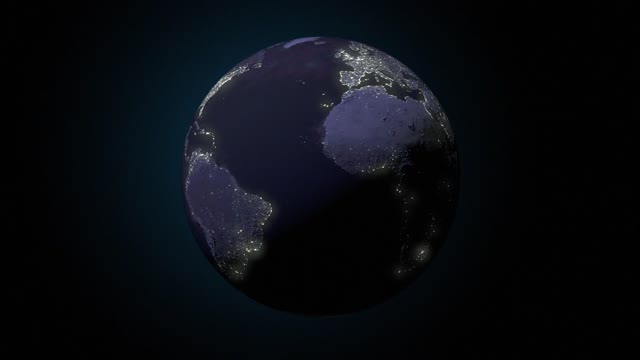 Earth night globe