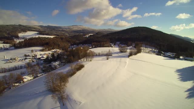 Drone drone flight winter