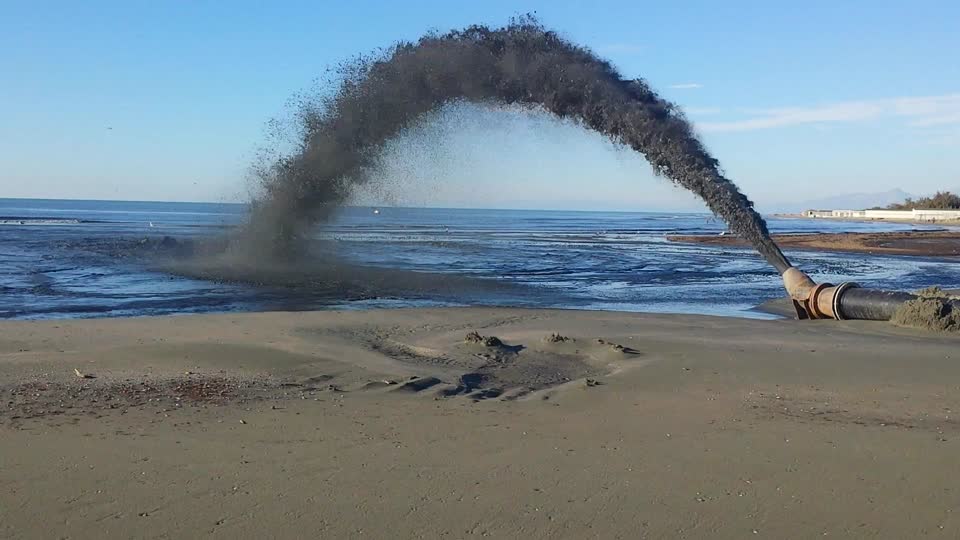 Dredging work nourishment
